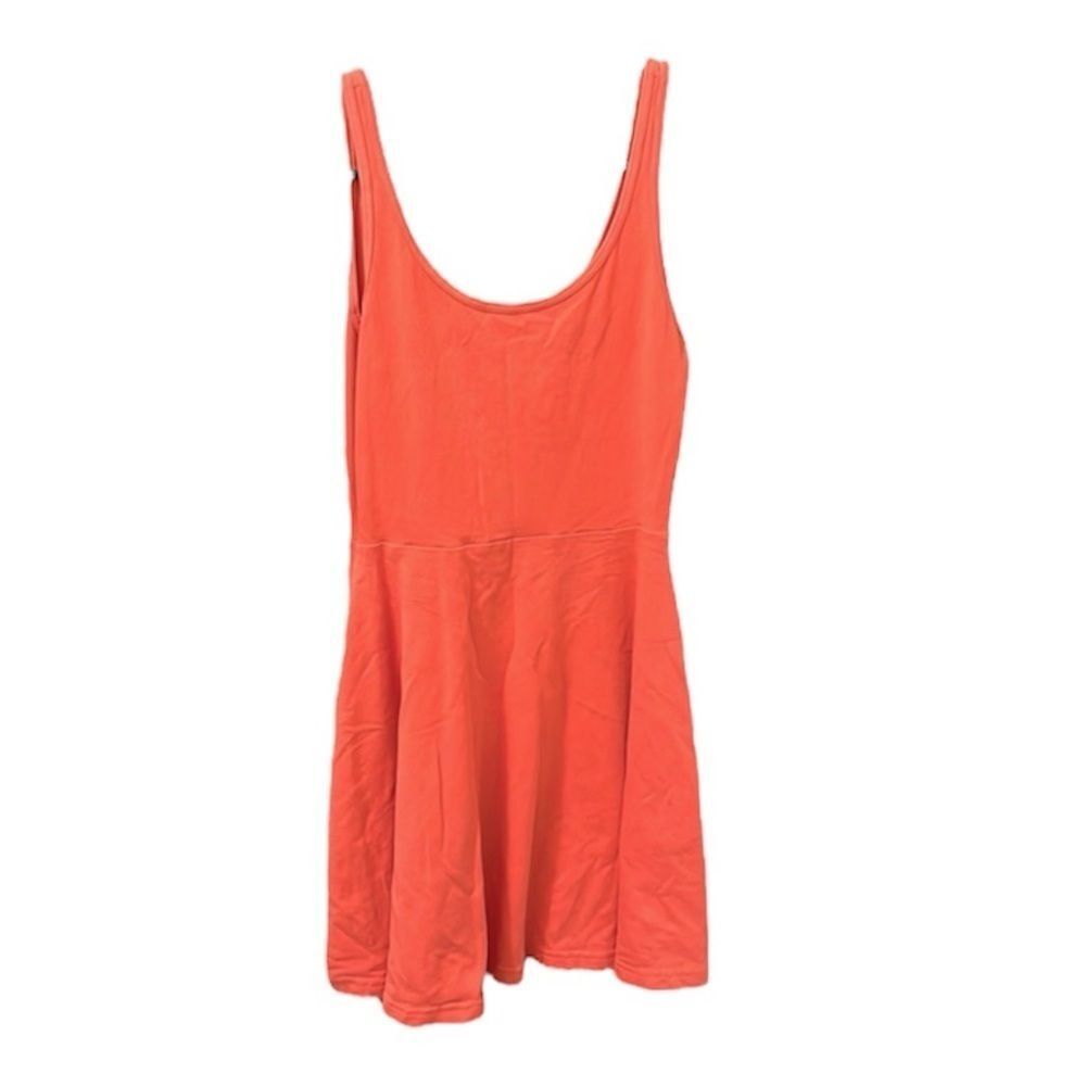 Express Orange Mini Skater Dress